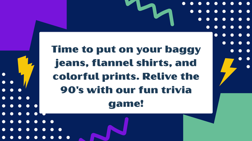 90's Decade Trivia Game